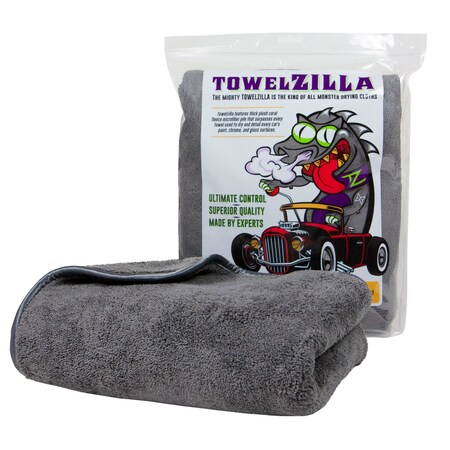 Monarch Brands Towelzilla Microfiber Car Cleaning Cloths, 25in x 36in, 20PK PLUSH-2536-CS